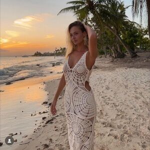 Zara crochet dress small